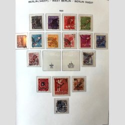 FRIM�RKER TYSKLAND/BERLIN VEST.  | Fin samling i flot Kabe album + lidt bedre ekstra dubletter (se fotoudsnit) 