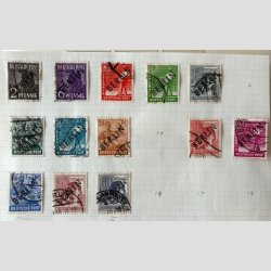 FRIM�RKER TYSKLAND/BERLIN VEST.  | Fin samling i flot Kabe album + lidt bedre ekstra dubletter (se fotoudsnit) 