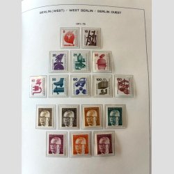 FRIM�RKER TYSKLAND/BERLIN VEST.  | Fin samling i flot Kabe album + lidt bedre ekstra dubletter (se fotoudsnit) 
