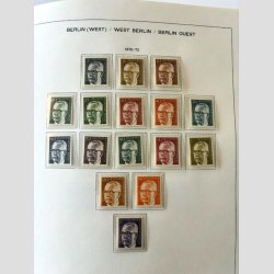 FRIM�RKER TYSKLAND/BERLIN VEST.  | Fin samling i flot Kabe album + lidt bedre ekstra dubletter (se fotoudsnit) 
