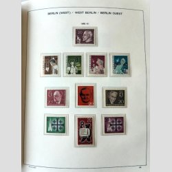 FRIM�RKER TYSKLAND/BERLIN VEST.  | Fin samling i flot Kabe album + lidt bedre ekstra dubletter (se fotoudsnit) 