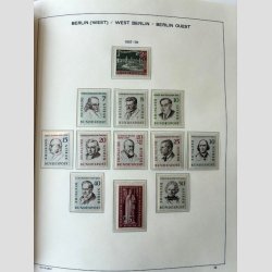 FRIM�RKER TYSKLAND/BERLIN VEST.  | Fin samling i flot Kabe album + lidt bedre ekstra dubletter (se fotoudsnit) 