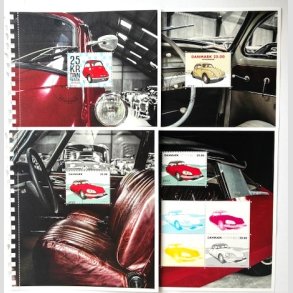 FRIM�RKER DANMARK | 2017 - AFA 1907A-10A - Veteranbiler - Miniark fra prestigeh�fte - Flot Stemplet 