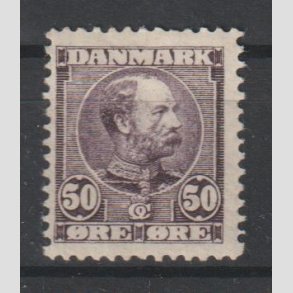 FRIMRKER DANMARK | 1904-05 - AFA 50 - Chr. IX 50 re lilla - Ubrugt