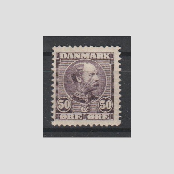 FRIMRKER DANMARK | 1904-05 - AFA 50 - Chr. IX 50 re lilla - Ubrugt