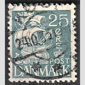 FRIMRKER DANMARK | 1933 - AFA 205 - Karavel 25 re bl Type I - Stemplet