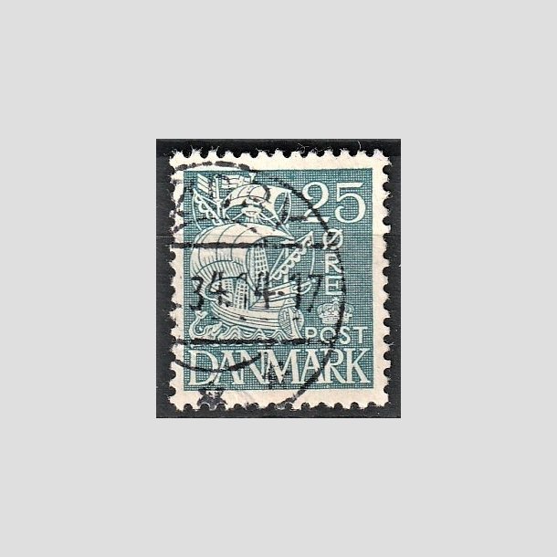 FRIMRKER DANMARK | 1933 - AFA 205 - Karavel 25 re bl Type I - Stemplet