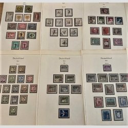 FRIM�RKER VESTBERLIN: 1956-65 | AFA 154-254 | Komplet samling i hovednumre p� 9 albumblade (minus afa155 og afa 238) - Stemplet