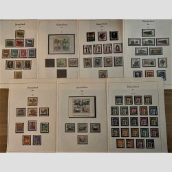 FRIM�RKER VESTBERLIN: 1965-71 | AFA 256-403 | Komplet samling i hovednumre p� 14 albumblade (minus afa 336 og afa 339) - Stemplet