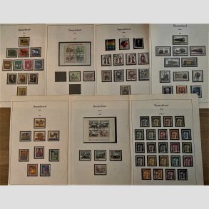 FRIM�RKER VESTBERLIN: 1965-71 | AFA 256-403 | Komplet samling i hovednumre p� 14 albumblade (minus afa 336 og afa 339) - Stemplet