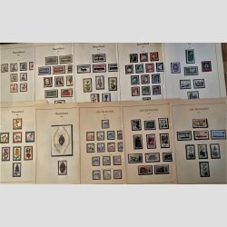 FRIM�RKER VESTBERLIN: 1971-77 | AFA 404-557 | Komplet samling i hovednumre p� 18 albumblade (minus afa 466) - Stemplet