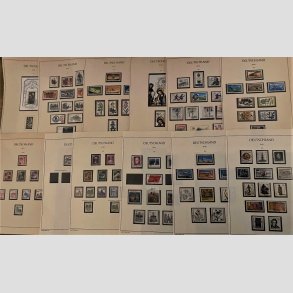 FRIM�RKER VESTBERLIN: 1977-84 | AFA 558-727 | Komplet samling i hovednumre p� 19 albumblade (minus afa 616 og afa 618) - Stemplet