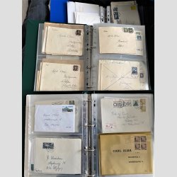 FRIMRKER DANMARK | SAMLING | Stor samling danske brugsbreve i mapper og kasser - Stemplet