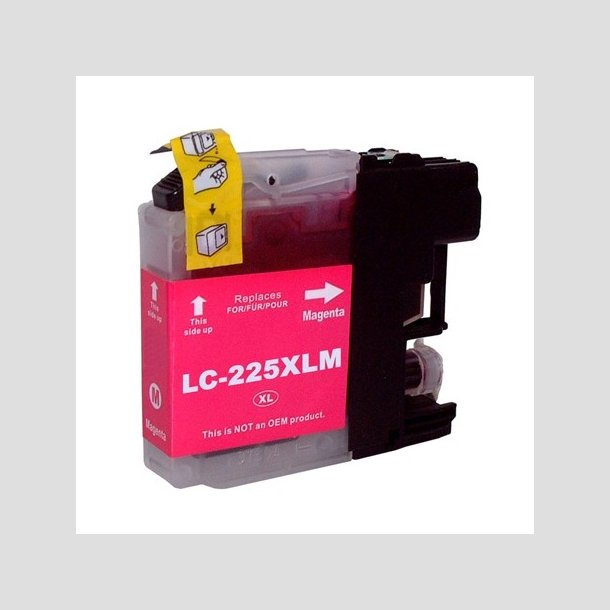 Brother LC225XL MAGENTA High Capacity fabriksny kompatibel blkpatron - ca. 1.300 sider v/5%