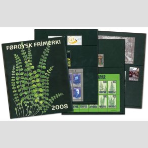 FRIM�RKER F�R�ERNE | 2008 - �rsmappe postfrim�rker og miniark - Komplet �rgang i hovednumre - Postfrisk