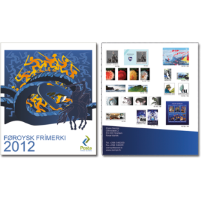 FRIM�RKER F�R�ERNE | 2012 - �rsmappe postfrim�rker og miniark - Komplet �rgang i hovednumre - Postfrisk