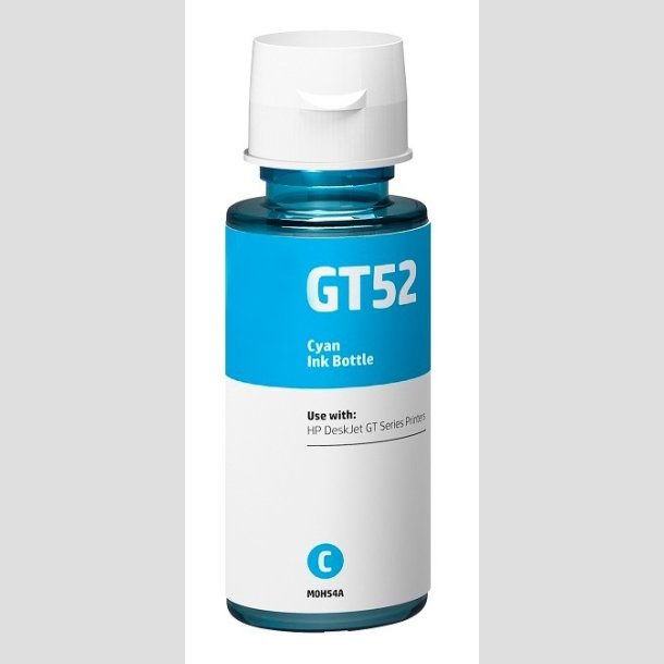 HP GT52 cyan blkrefill 100ml i flaske kompatibel M0H54AE 