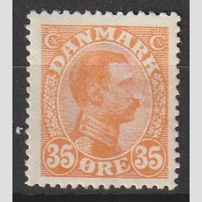 FRIMRKER DANMARK | 1913 - AFA 73 - Chr. X 35 re orange - Ubrugt