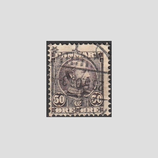 FRIMRKER DANMARK | 1904-05 - AFA 50 - Chr. IX 50 re lilla - Stemplet