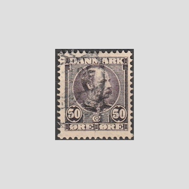 FRIMRKER DANMARK | 1904-05 - AFA 50 - Chr. IX 50 re lilla - Stemplet