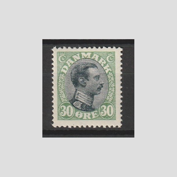 FRIMRKER DANMARK | 1918-20 - AFA 103 - Chr. X 30 re grn/sort - Ubrugt