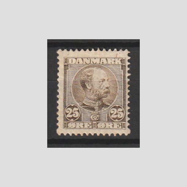 FRIMRKER DANMARK | 1904-05 - AFA 49 - Chr. IX 25 re grbrun - Ubrugt