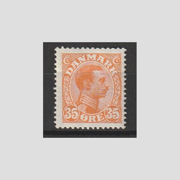 FRIMRKER DANMARK | 1913 - AFA 73 - Chr. X 35 re orange - Ubrugt