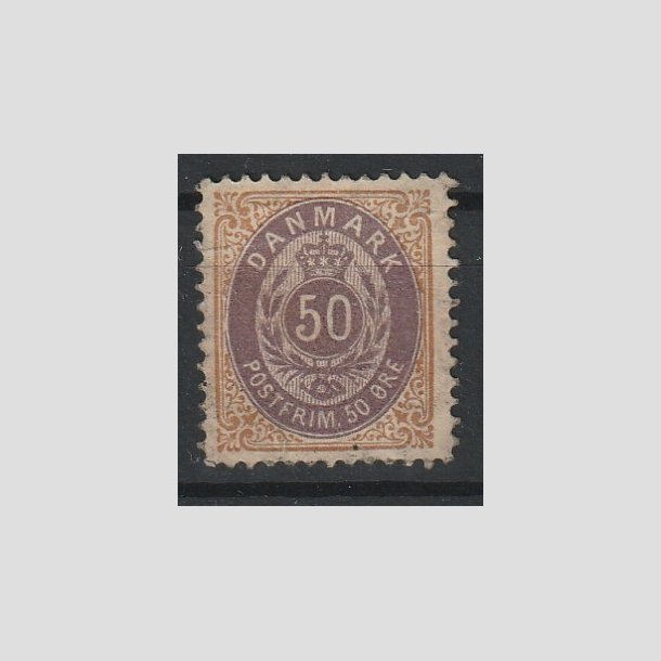 FRIMRKER DANMARK | 1902 - AFA 30C - 50 re brun/lilla - Ubrugt