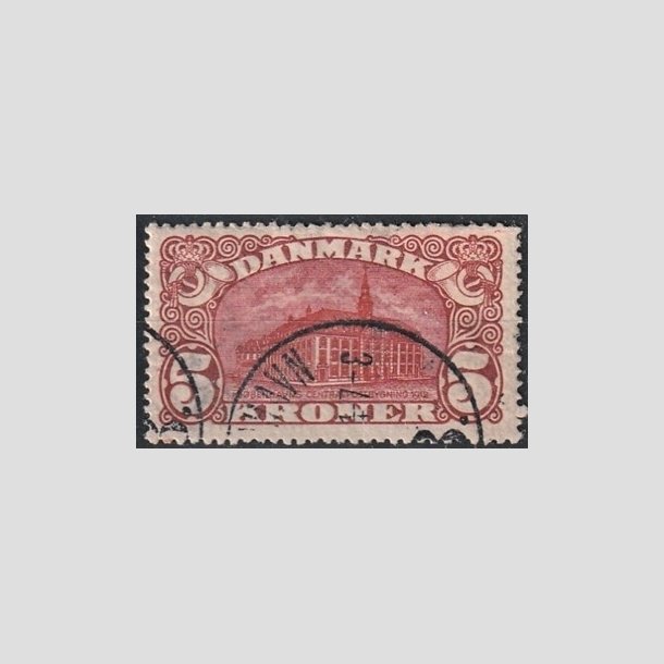 FRIMRKER DANMARK | 1915 - AFA 81 - 5 Kr. Centralposthus - Stemplet