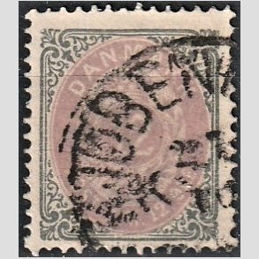 FRIM�RKER DANMARK | 1875 - AFA 26 - 12 �re gr�/violet - Stemplet