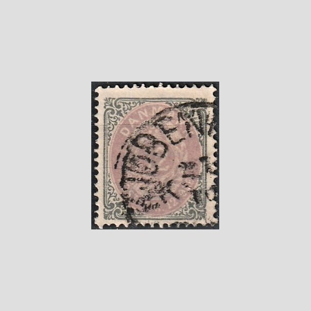 FRIMRKER DANMARK | 1875 - AFA 26 - 12 re gr/violet - Stemplet