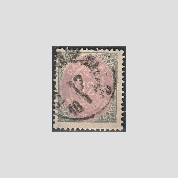 FRIMRKER DANMARK | 1875 - AFA 26 - 12 re gr/violet - Stemplet