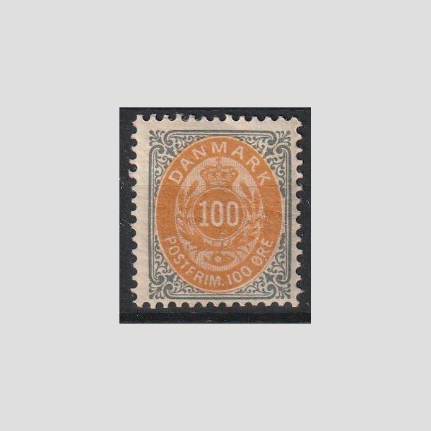 FRIMRKER DANMARK | 1902 - AFA 31C - 100 re gr/gul - Ubrugt