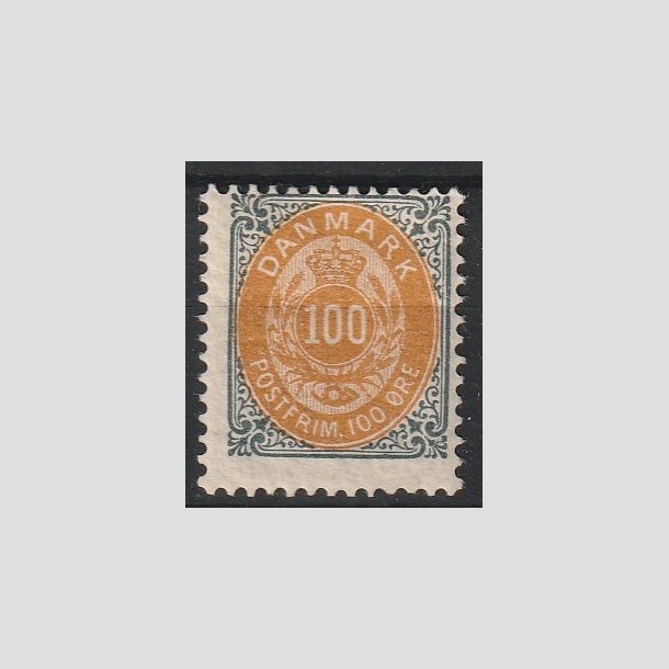 FRIMRKER DANMARK | 1902 - AFA 31C - 100 re gr/gul - Ubrugt