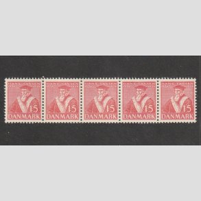 FRIMRKER DANMARK | 1936 - AFA 232 - Reformationen 15 re rd i fem-stribe - Postfrisk