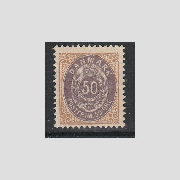 FRIMRKER DANMARK | 1902 - AFA 30C - 50 re brun/lilla - Postfrisk