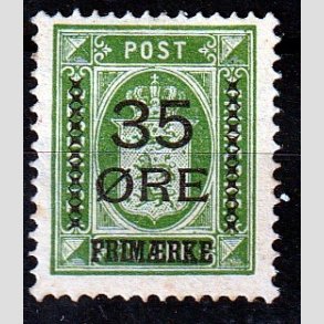 FRIMRKER DANMARK | 1912 - AFA 62 - 35/32 res Provisorier grn - Ubrugt