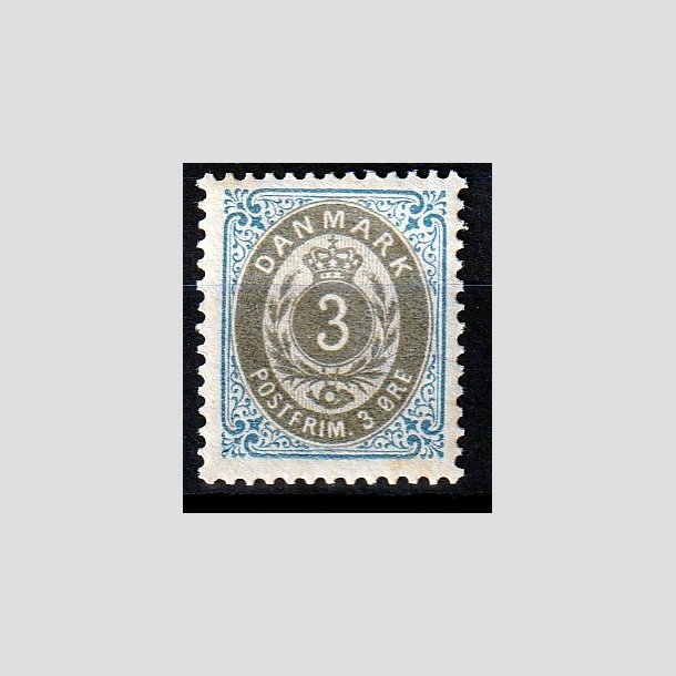 FRIMRKER DANMARK | 1895 - AFA 22B - 3 re bl/gr - Ubrugt