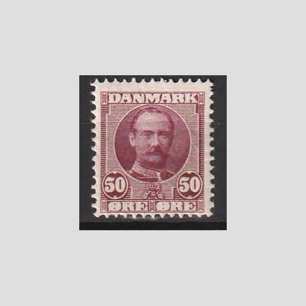 FRIMRKER DANMARK | 1907 - AFA 58 - Frederik VIII 50 re rdlilla - Ubrugt