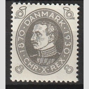 FRIMRKER DANMARK | 1930 - AFA 188 - Chr. X 60 r 8 re gr - Ubrugt