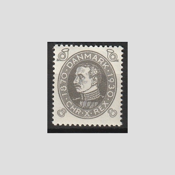 FRIMRKER DANMARK | 1930 - AFA 188 - Chr. X 60 r 8 re gr - Ubrugt