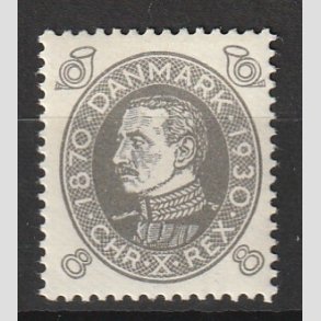 FRIMRKER DANMARK | 1930 - AFA 188 - Chr. X 60 r 8 re gr - Ubrugt