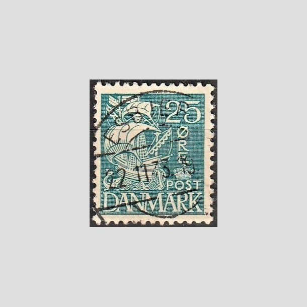 FRIMRKER DANMARK | 1933 - AFA 205 - Karavel 25 re bl Type I - Stemplet