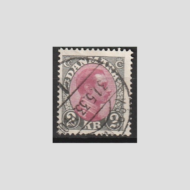 FRIMRKER DANMARK | 1925-26 - AFA 151 - Chr. X 2 Kr. gr/rdlilla - Stemplet