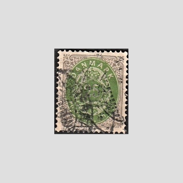 FRIMRKER DANMARK | 1875 - AFA 29 - 25 re gr/grn - Stemplet