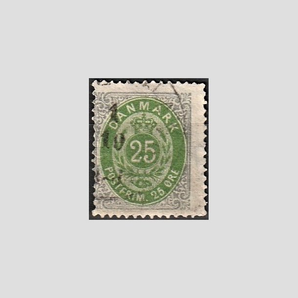 FRIMRKER DANMARK | 1875 - AFA 29 - 25 re gr/grn - Stemplet