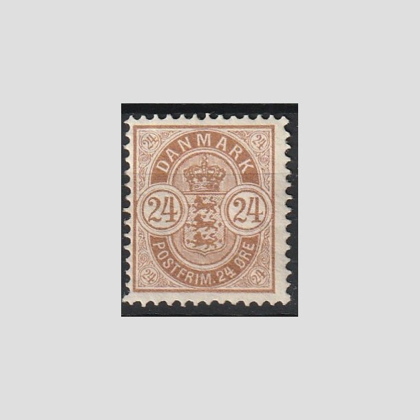 FRIMRKER DANMARK | 1901-02 - AFA 39 - 24 re brun - Ubrugt