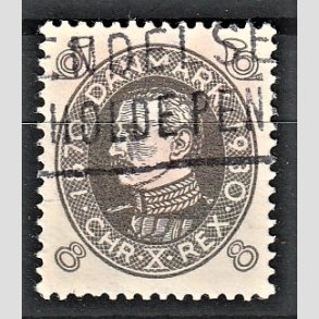 FRIMRKER DANMARK | 1930 - AFA 188 - Chr. X 60 r 8 re gr - Stemplet