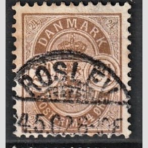 FRIM�RKER DANMARK | 1901-02 - AFA 39 - 24 �re brun - Lux Stemplet 