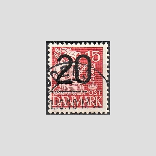 FRIMRKER DANMARK | 1940 - AFA 264a - 20/15 re rd Provisorier - Stemplet